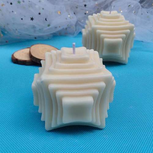 新款3D立体矩形蜡烛INS蜡烛拍摄创意摆件道具装饰网红礼物家居
