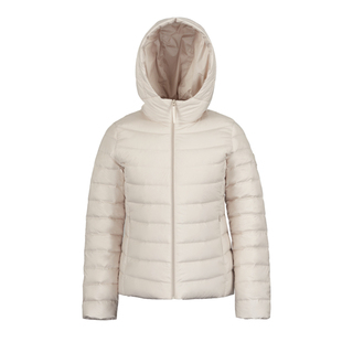 波司登女保暖短款连帽轻薄秋冬季时尚便携收纳超薄羽绒服