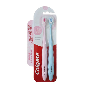 高露洁超密蓬蓬丝牙刷绵密泡沫深洁7倍洁净软毛清新口气家庭囤货