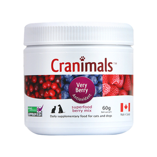 Cranimals克雷蒙莓粉 蔓越莓粉猫三种莓宠物狗狗泌尿蓝莓粉三莓粉