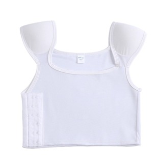 垫肩束胸内衣大胸显小可调超平肩防震学生cos裹胸薄款平胸防凸点