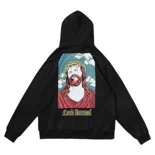 美国潮牌RIPNDIP中指贱猫卫衣男女情侣款恶搞救世主冬季加绒外套