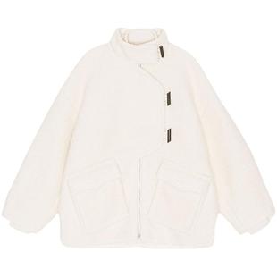 GANNI女装 羊毛柔软高领毛呢夹克外套F9156135