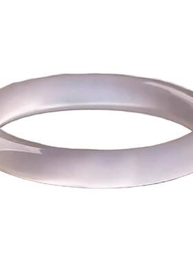 天然玉髓玛瑙手镯女款冰透玉镯子周生白月光荔枝冻冰种玉手镯马料