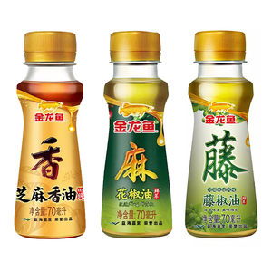 金龙鱼花椒油芝麻香油70ml家用小瓶麻油调味料食用油芝麻油藤椒油