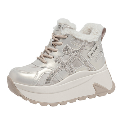 加绒老爹鞋女2025秋冬季新款爆款