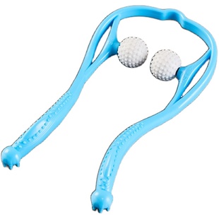 颈椎按摩器家用手动揉捏滚轮式手持式颈部颈肩夹脖子小神器按摩夹