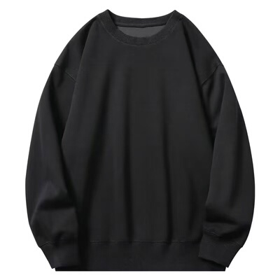 美式街头复古黑色字母连帽卫衣女春秋新款宽松小个子oversize外套