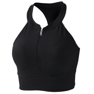 耐吉奥前拉链运动内衣女防震跑步一体式普拉提训练瑜伽服背心长款