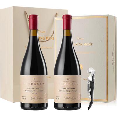 法国进口AOP级红酒礼盒装菲特瓦