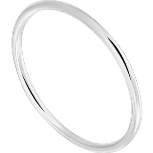 永兴银楼足银999古法传承纯银手镯女小众年轻款素圈银镯送女友礼