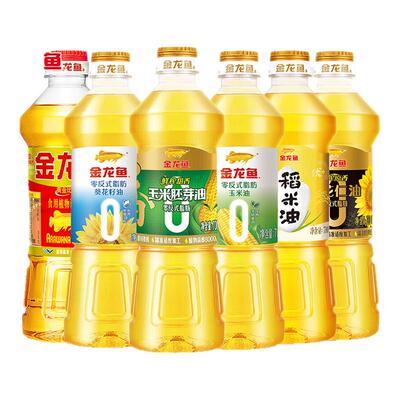 金龙鱼稻米油700ml米糠植物油 多规格大豆玉米家食用油小瓶宿舍SJ