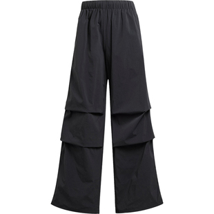 Adidas/阿迪达斯官方正品三叶草女士梭织阔腿运动休闲长裤JD0785