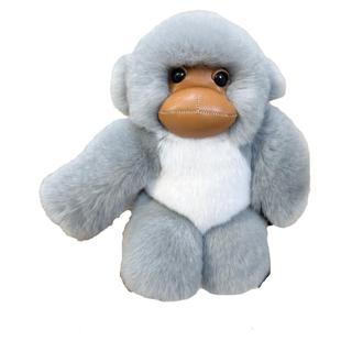 真獭兔毛小猴子汽车钥匙扣挂件ins可爱毛绒公仔玩偶书包挂饰礼物