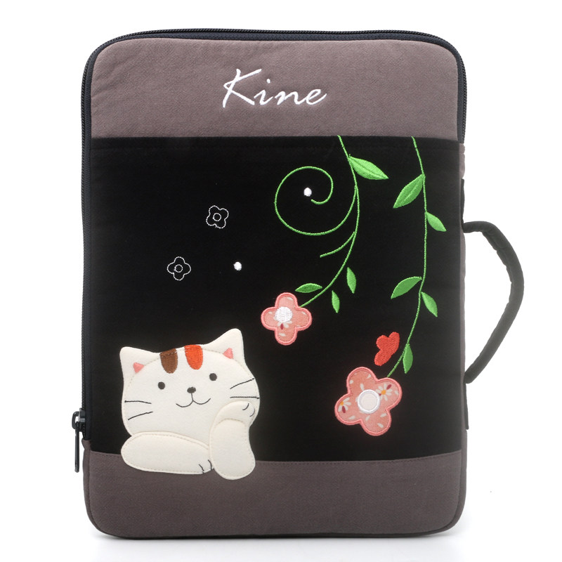 Kine猫平板电脑包内胆包布艺手提