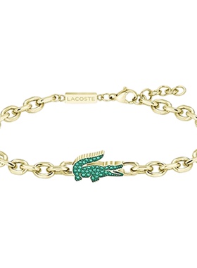 【520礼物】LACOSTE/鳄鱼2026新款男女情侣款精致小鳄鱼手链项链