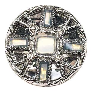 新款名媛小香风金属纽扣银色亮面米字立体镂空扣子女装外套大衣扣