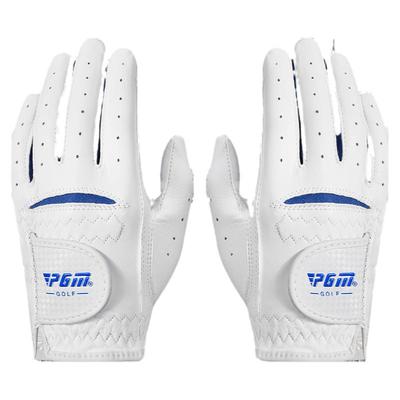 pgm儿童高尔夫球手套男女童真皮