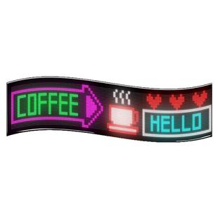 LED车载广告软屏户外防水全彩色门头屏滚动字幕室内外走字显示屏