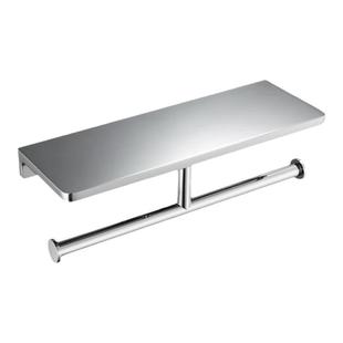 老铜匠拉丝银免打孔卫生间卷纸架厕纸架酒店厕所纸巾架手纸置物架