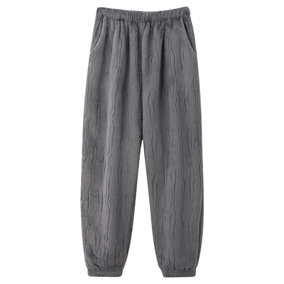 【芬腾】加大码珊瑚绒睡裤加厚暖