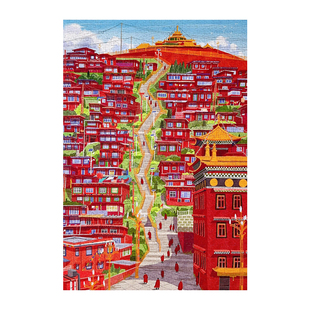 色达拼图成人版1000成人版带框高难度治愈益智解压手工玩具礼物