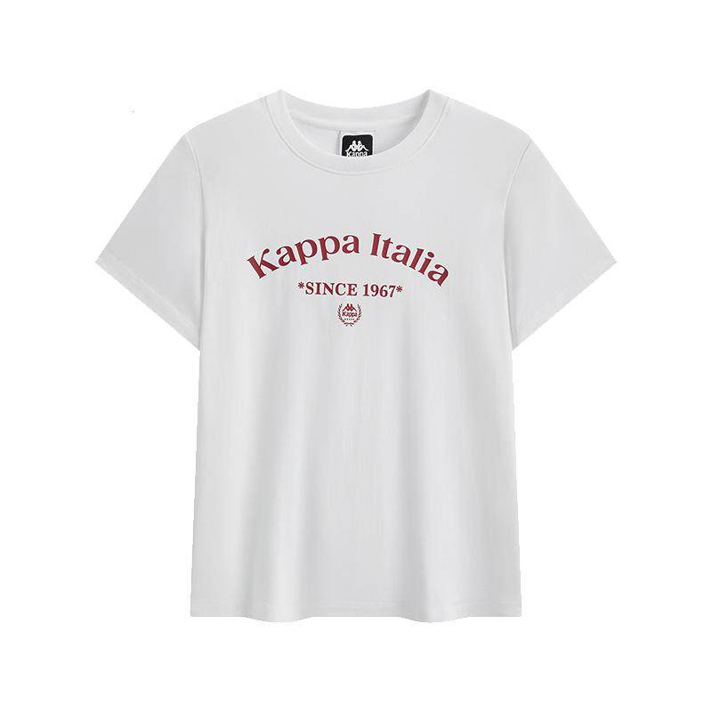 Kappa卡帕女装2026夏季新款时尚百搭纯棉透气短袖T恤K0G42TD46D
