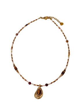 XMR美拉德天然虎眼石项链