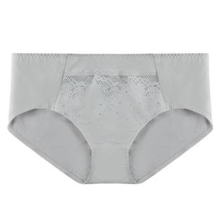 古今内衣女士舒适中腰棉质底裆三角裤弹力透气亲肤蕾丝内裤