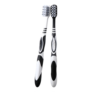 硬毛牙刷成人正品超硬耐用高端中硬毛家用去烟渍牙齿污垢清洁神器