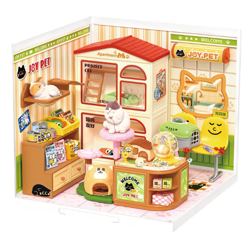 rolife若来超级世界diy小屋逛街日记积木拼装模型玩具女生日礼物