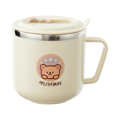 儿童牛奶杯1-2-3岁以上宝宝316不锈钢奶瓶喝水杯刻度直饮吸管杯