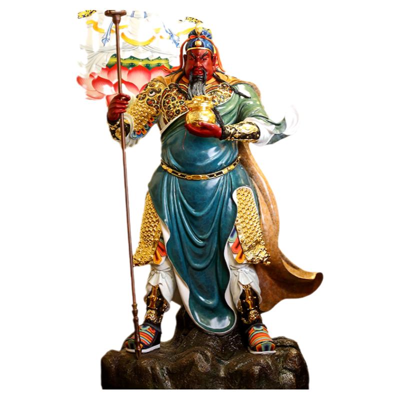 彩绘武财神供奉关公像开业礼品