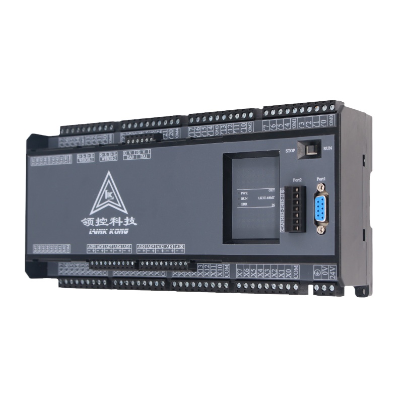 領(lǐng)控PLC工控板LK3U-20 32MT-10AD2DA 48MR帶8軸2路稱重FX3U控制器
