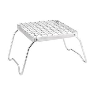 户外不锈钢炉头支架 便携折叠式烧烤架套锅架小号迷你气炉支架