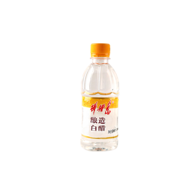 棒棰岛小塑白醋300ml瓶食用酿造凉拌醋清洁除垢家庭商用棒槌岛