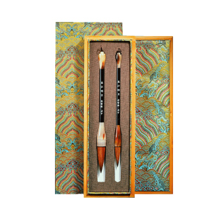 荣宝斋春江明月湖笔毛笔套装狼毫文房四宝湖笔套装国画毛笔长锋大楷行草毛笔礼盒礼品