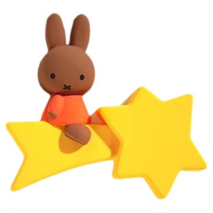 正版Miffy米菲兔冰箱贴周边手办盲盒可爱磁吸公仔玩偶摆件女礼物