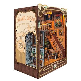 寄放时光焦糖梦境西西弗猫咖diy小屋榫卯积木拼装书立摆件礼物