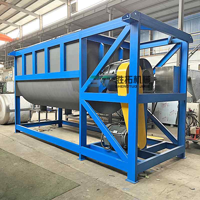 10方卧式搅拌机5吨干粉面粉搅拌机胶粉颗粒有机肥饲料螺带混合机