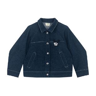 【大眼萌牛仔外套】马拉丁童装24秋新款男童女小童萌趣立体插肩袖