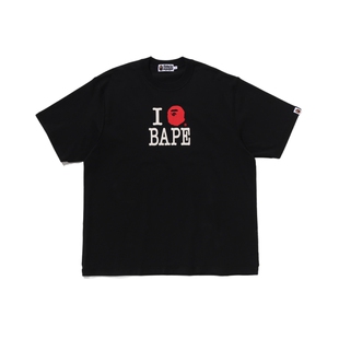 BAPE男装25年春夏字母猿人LOVE图案印花短袖T恤110317O
