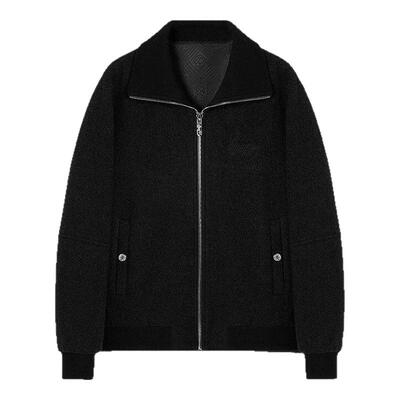 KARL LAGERFELD卡尔拉格斐2025新款毛呢大衣短款老佛爷M26Z2904