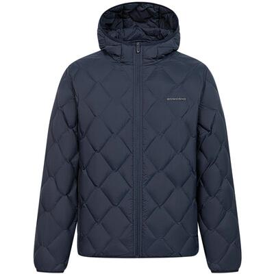 波司登轻暖短款连帽羽绒服