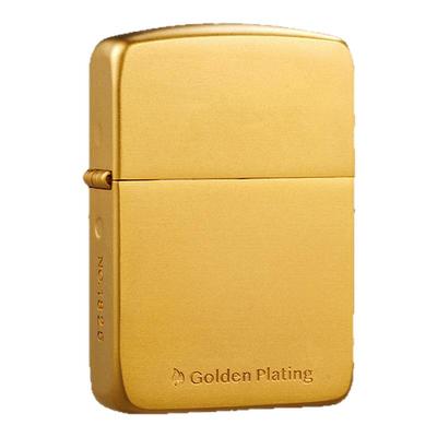 zippo1941复刻镀金金砖打火机