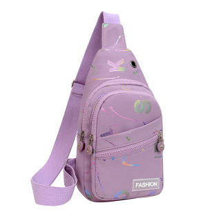 胸包女韩版休闲运动单肩包轻便旅行胸前包时尚新款女士背包斜挎包