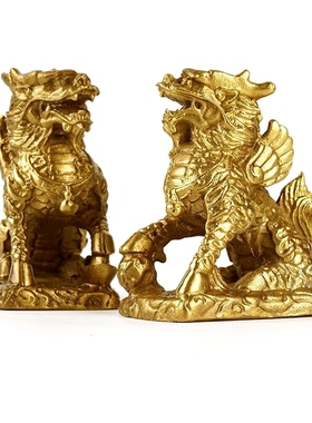 纯铜麒麟摆件开业礼品摆设