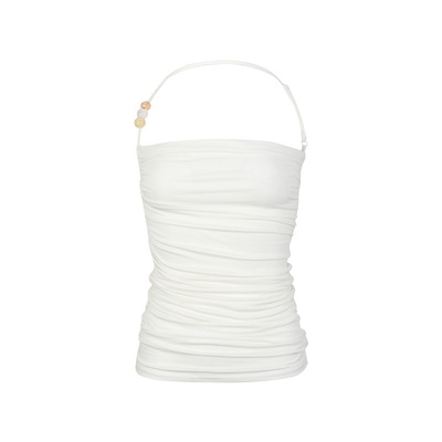 ARTEPURA夏季串珠露背吊带背心