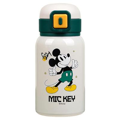 迪士尼儿童保温杯带吸管双盖两用