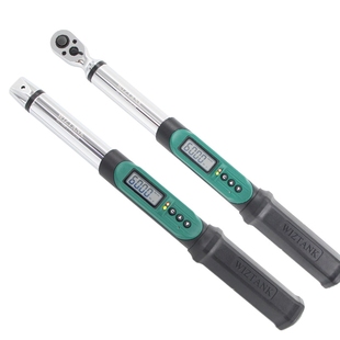 台湾进口电子数显扭力扳手WIZTANK套筒可调公斤扭矩活动开口力矩